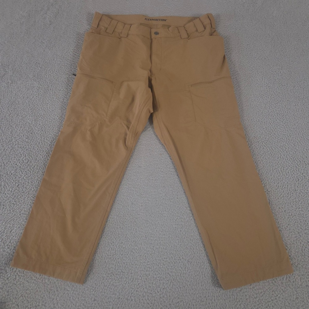 Duluth Trading Co Pants Mens 40x30 Tan Flexpedition Straight Leg Cargo Stretch